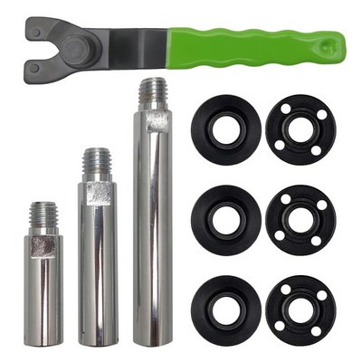Angle Grinder Extension Shaft Kit 5/8''-11 with Adjustable Wrench 3'' & 4'' & 5.5''
