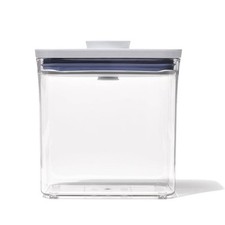 POP 1.7qt Plastic Rectangle Tall Airtight Food Storage Container Clear