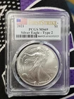 2021 $1 American Silver Eagle PCGS MS69 First Strike Type 2