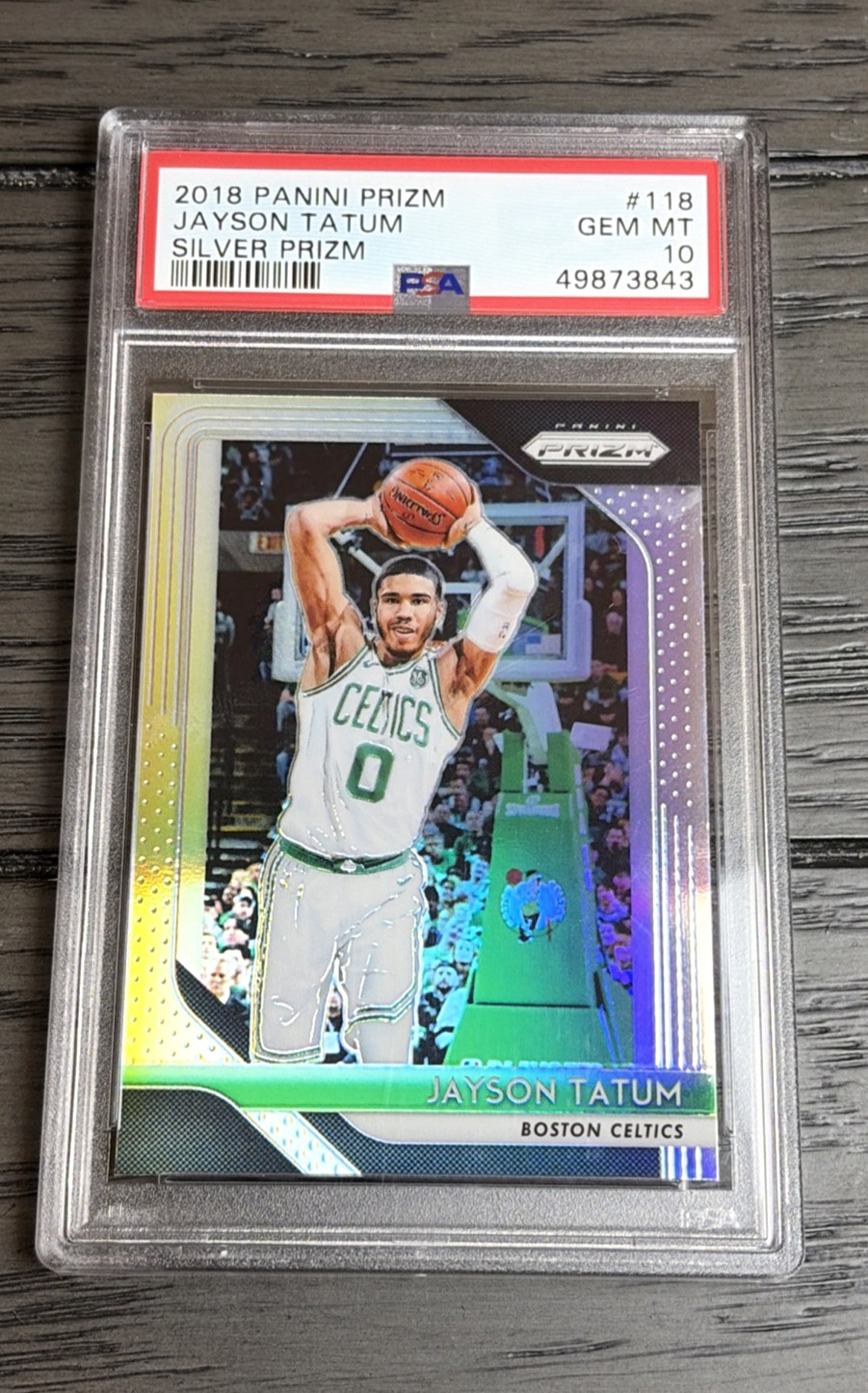 PSA 10 2018-19 Panini Prizm Jayson Tatum SILVER PRIZM gem mint INSERT! view 1