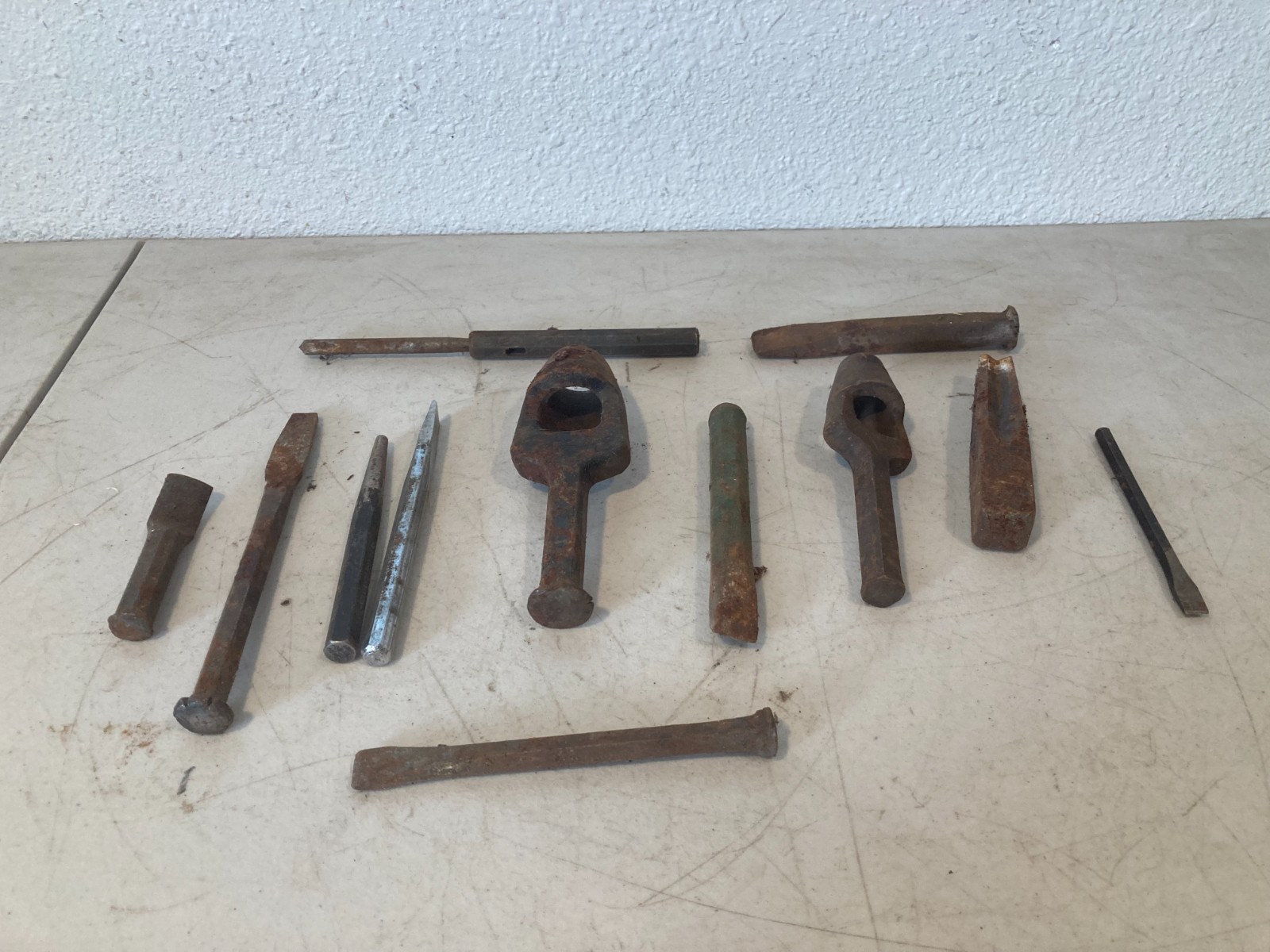Lot of Metal Punches Chisels Drift Pin Body Hammersmith Blacksmith Tools