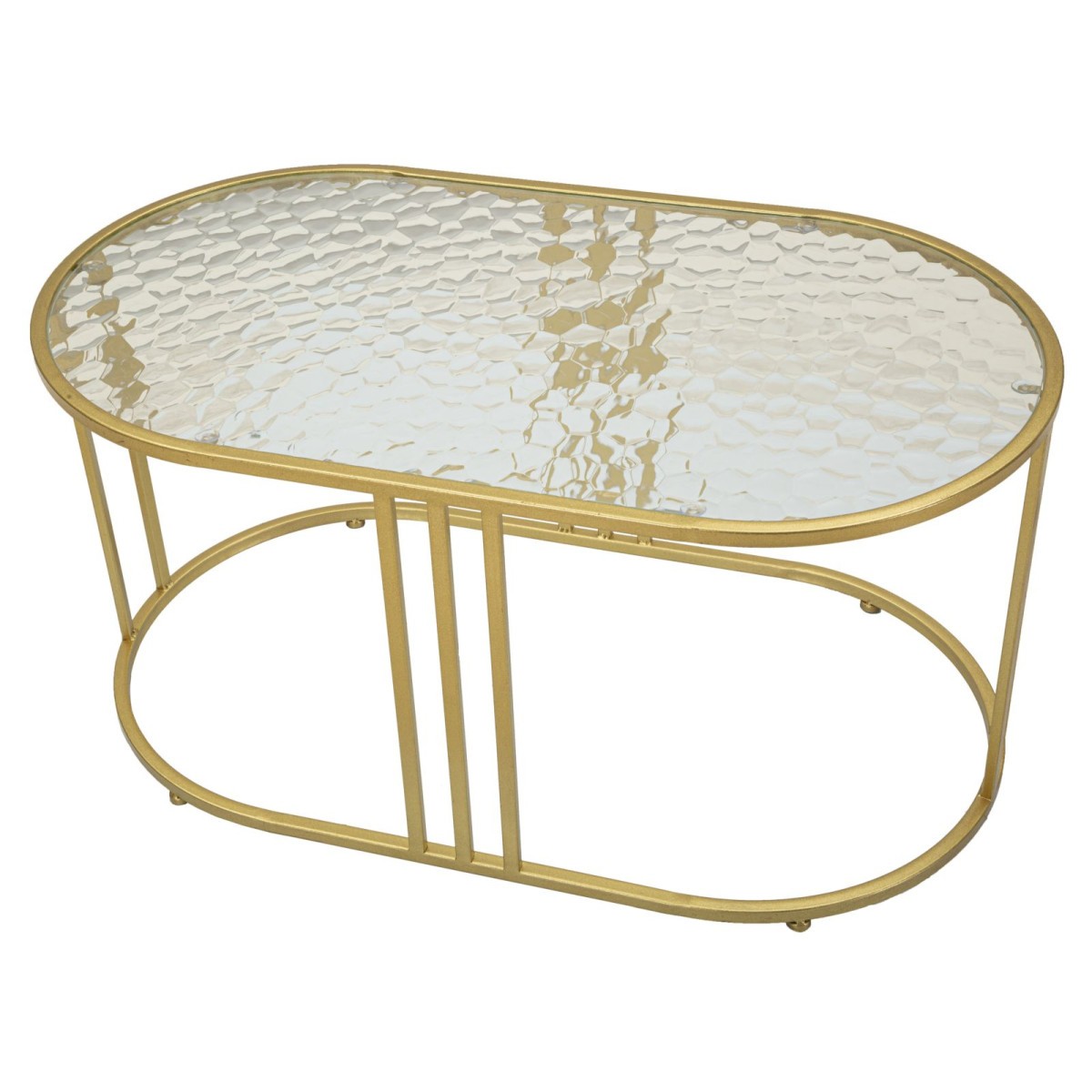 Table basse ovale Antalia 90cm pour optimiser la luminosité des petits salons