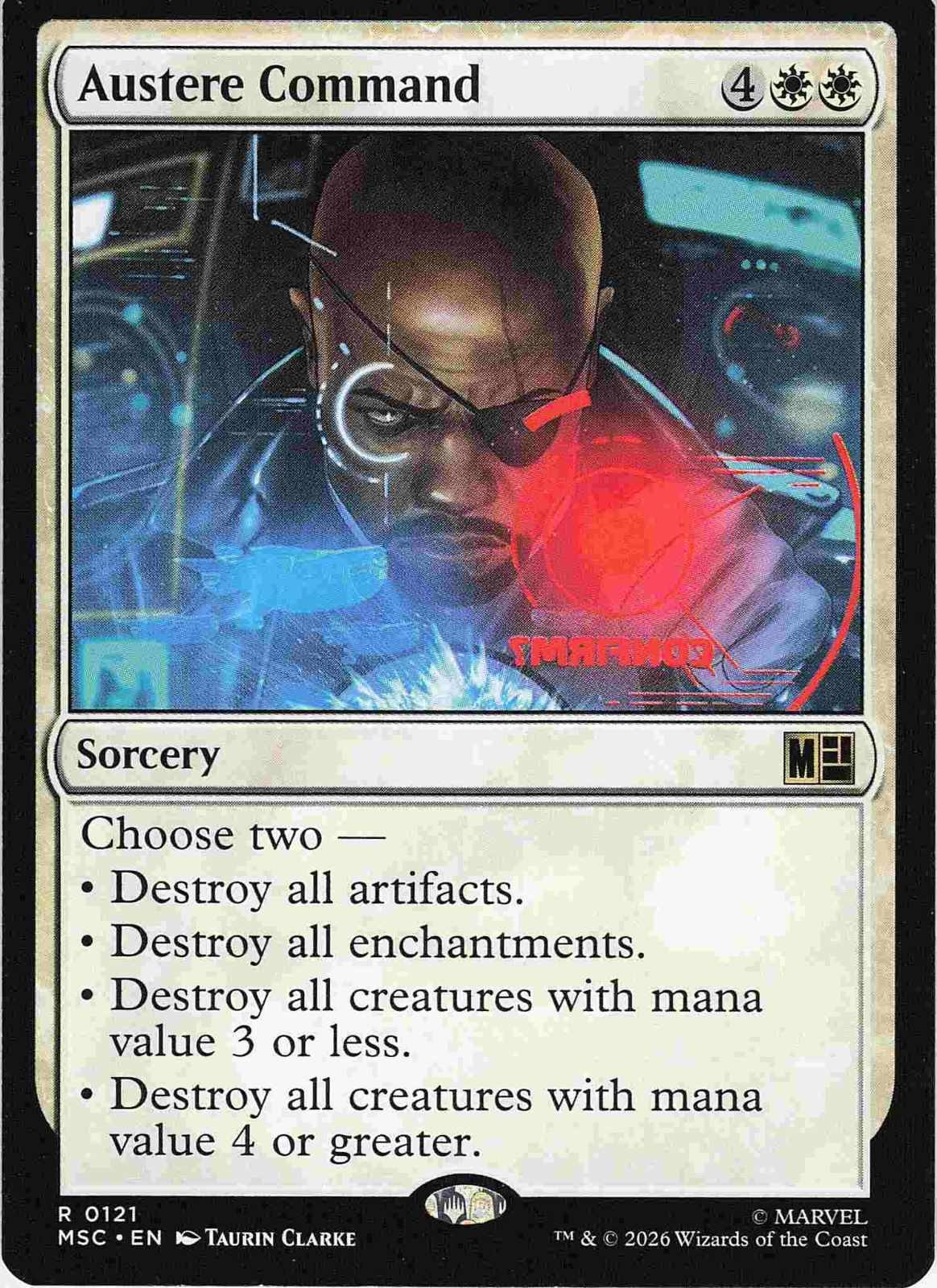 Austere Command - 121 - - NM - Commander: Marvel Super Heroes - MTG