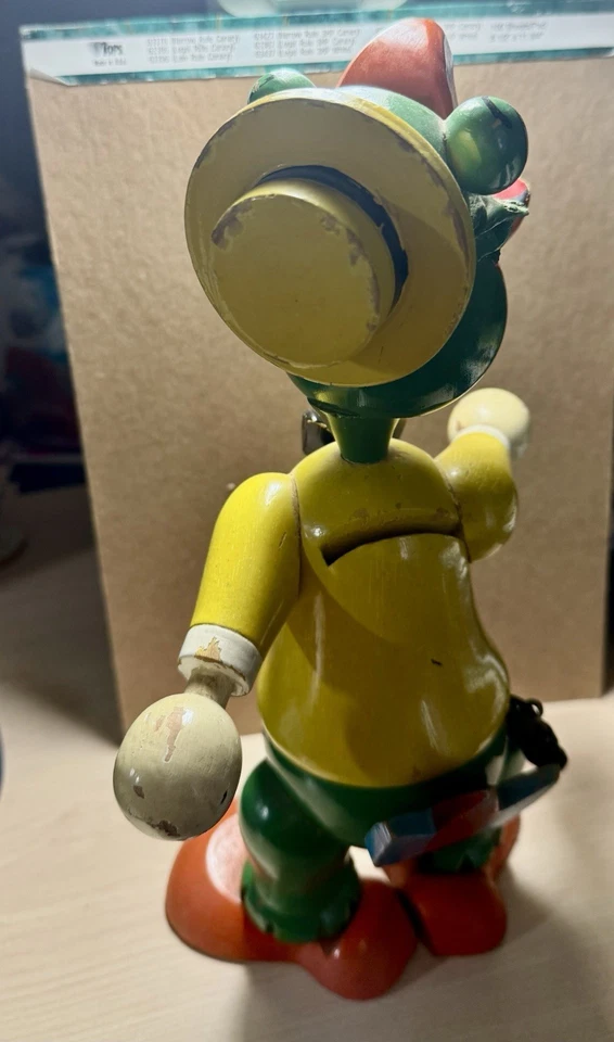 Banco de Madera José Carioca Walt Disney Vintage Loro Tres Caballeros Foto 2 de 4