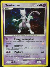 2x SWIRLS 🌀 EXTREME HOLO BLEED Pokemon Mewtwo LV.51 9/100 Majestic Dawn 2008 LP on eBay