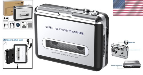 Convertidor portátil de casete USB a MP3 - Captura y disfruta de tu música en cualquier lugar - Imagen 2 de 10
