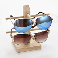 Multi Layer Wooden Rack Stand For Eyeglasses Shades / Jewelry Table Top Display