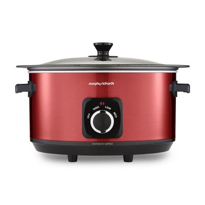 Morphy Richards 6,5L Schongarer, Akzente Anbraten und Eintopf Metallic Rot 461026