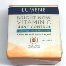Bright Now Vitamin C Shine Control Gel Cream Lumene Finland Oil Free-Box Damage