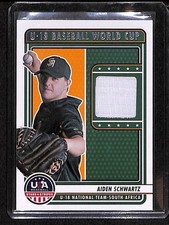 2023 Panini USA Baseball Stars & Stripes Jersey Aiden Schwartz
