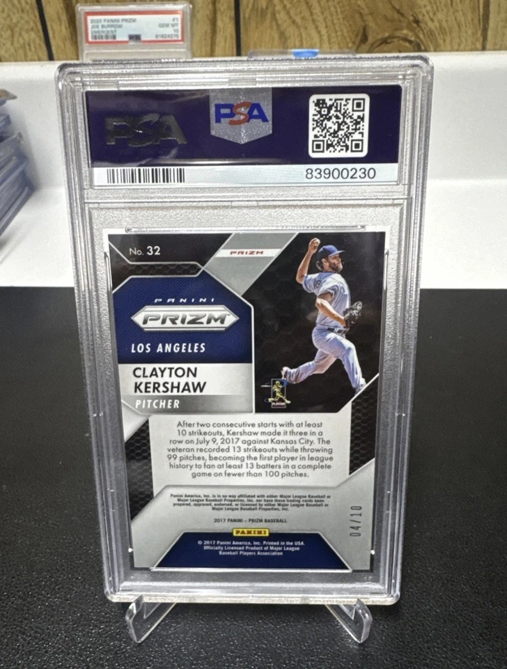 Dodgers kershaw gold prizm  - Image 2 of 2
