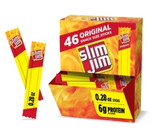 Slim Jim Smoked Snack Sticks with Beef, Pork & Chicken - Pack of 46