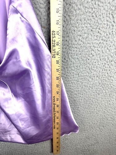 Kleid "LUCY IN THE SKY" Satin Neckholder lila für junge Damen - SIEHE MASSE - Bild 6 von 7