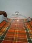 Pyrex Vintage 1.5 Qt Casserole Baking Dish with Lid Clear Glass, Model 023
