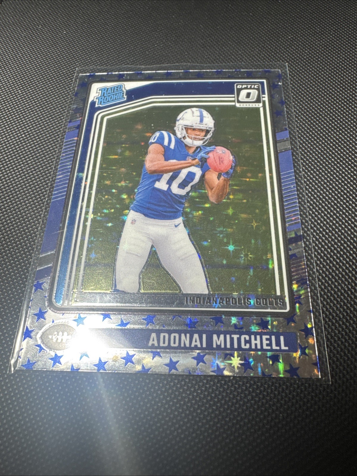 2024 Panini Donruss Optic - Rated Rookie Adonai Mitchell #203 Stars Prizm (RC)