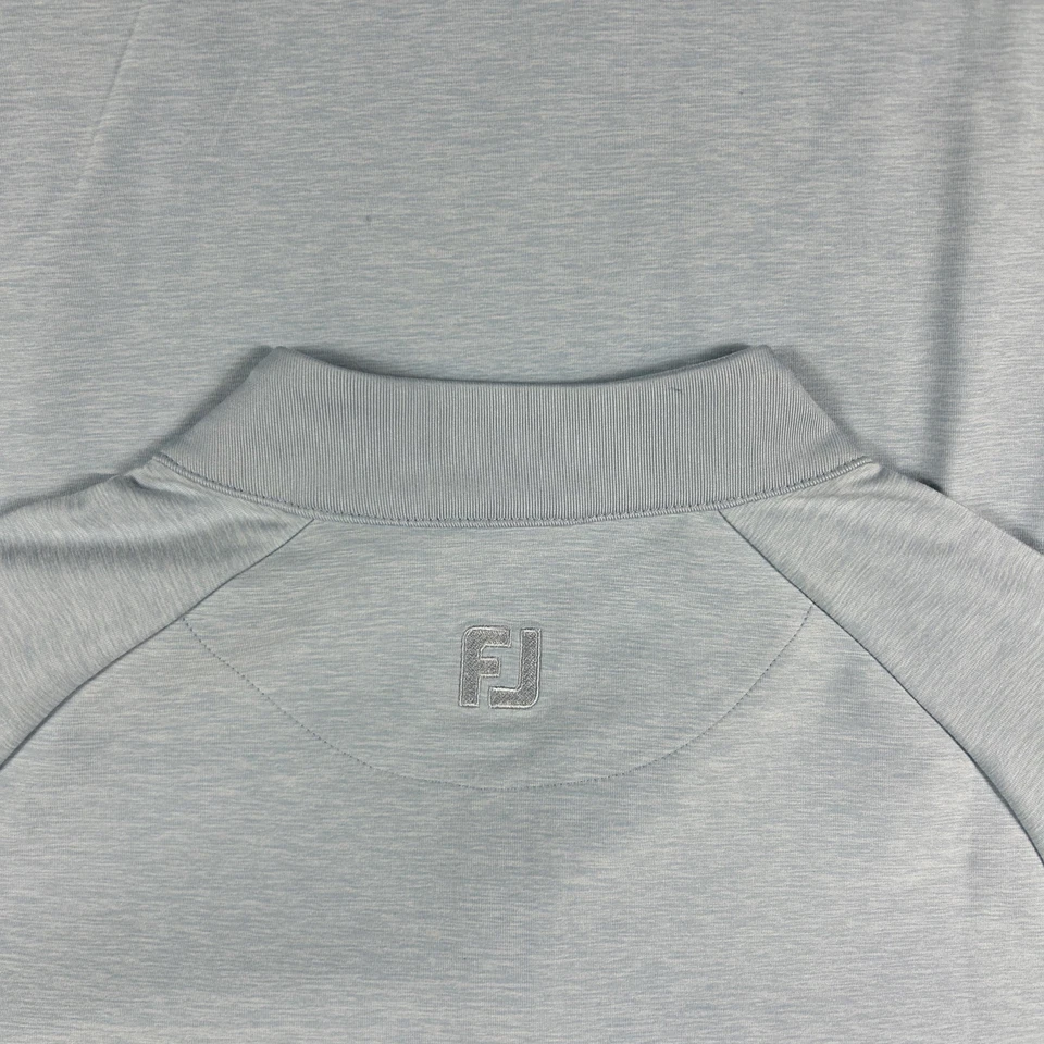 Pullover de golf FootJoy para mujer color espacial 1/4 cremallera pequeño Skyway poliéster precio de venta sugerido por el fabricante 115 USD Foto 4 de 4