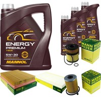 Mann Inspektionspaket 8L Mannol Energy Premium 5W-30 FüR Opel Signum Vectra C