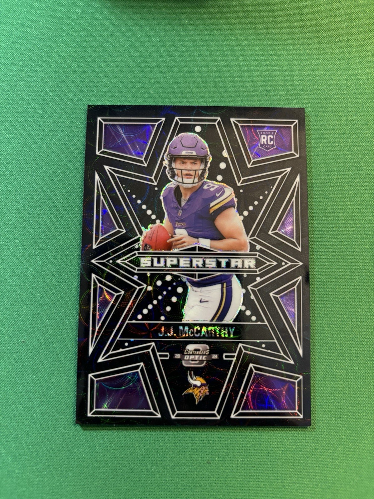 2024 Contenders Optic JJ McCarthy Superstar BLACK 13/25! SSP! #S-JMY 🔥🔥