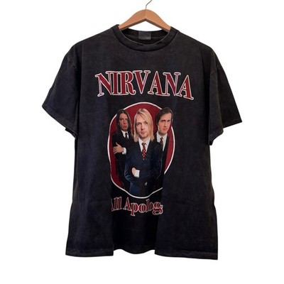 NIRVANA All Apologies Live 1993 In Utero Tour T-shirt Vintage