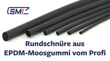 Moosgummirundschnur Moosgummi Rundschnur EPDM SMI - Durchmesser 0 bis 50 mm RZ