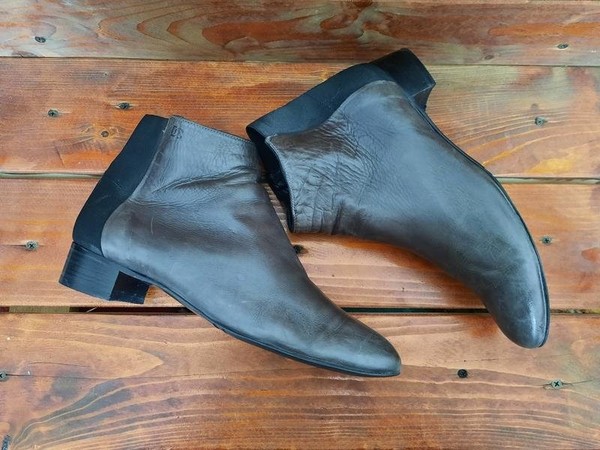 Women Donna Carolina Boots Black Leather 39