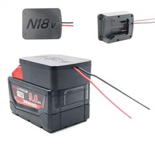 Battery Connector Adapter For Milwaukee 18v Dock Power 14AWG Robotics