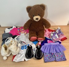 Build-A-Bear HAPPY BIRTHDAY Bear With Several Outfits And Shoes
