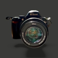 Nikon D 40 Digital Camera DX 55-200mm Lens No Charger Screen Lights But Untested