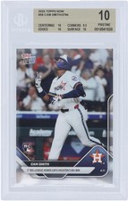 Cam Smith Astros '25 Topps 1st League Homer Caps Big Win #58 BGS 10 Rookie Card