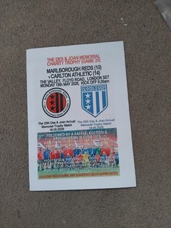 2025/6 Marlborough Reds v Carlton Athletic charity programme @ Charlton Athletic