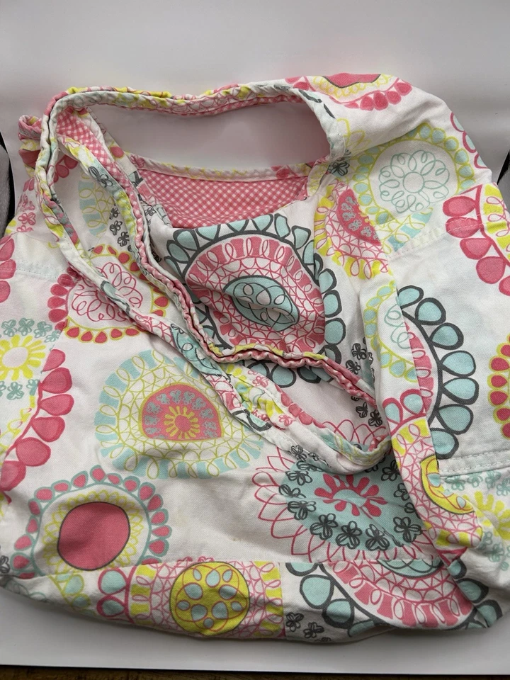 Bolso Hobo Bandolera Reversible Thirty-One Boho Medallón Cítrico Rosa Guinga Foto 2 de 4