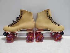 Riedell 130L Women's 10 NARROW-MEDIUM WIDTH Suede Leather Skates READ