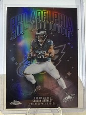 2025 Topps Chrome Saquon Barkley All Chrome Refractor Philadelphia Eagles RB