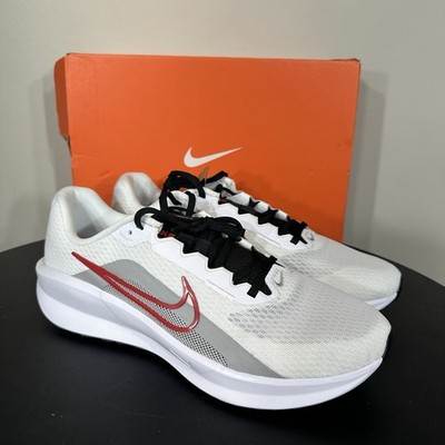 Nike Downshifter 13 White Fire Red Men's Running Sneakers US 11 - FD6454-104