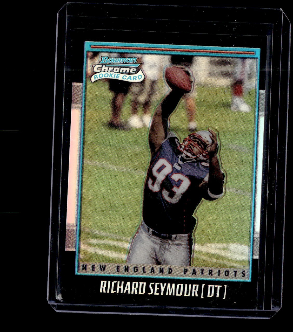 2001 Bowman Chrome Refractor #147 Richard Seymour Patriots RC Rookie /1999