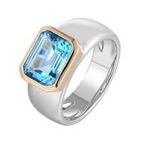 Cavill Ring Marambaia 3,42Ct Topas Blau Sterling Silber Damen Schmuck