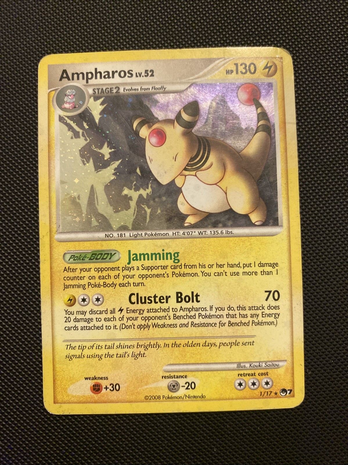 Ampharos 1/17 Scale Holo Rare Pokemon Card Pop Series 7