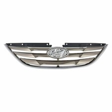 Hy1200154 New Front Plastic Chrome Grille For 2011-2013 Hyundai Sonata