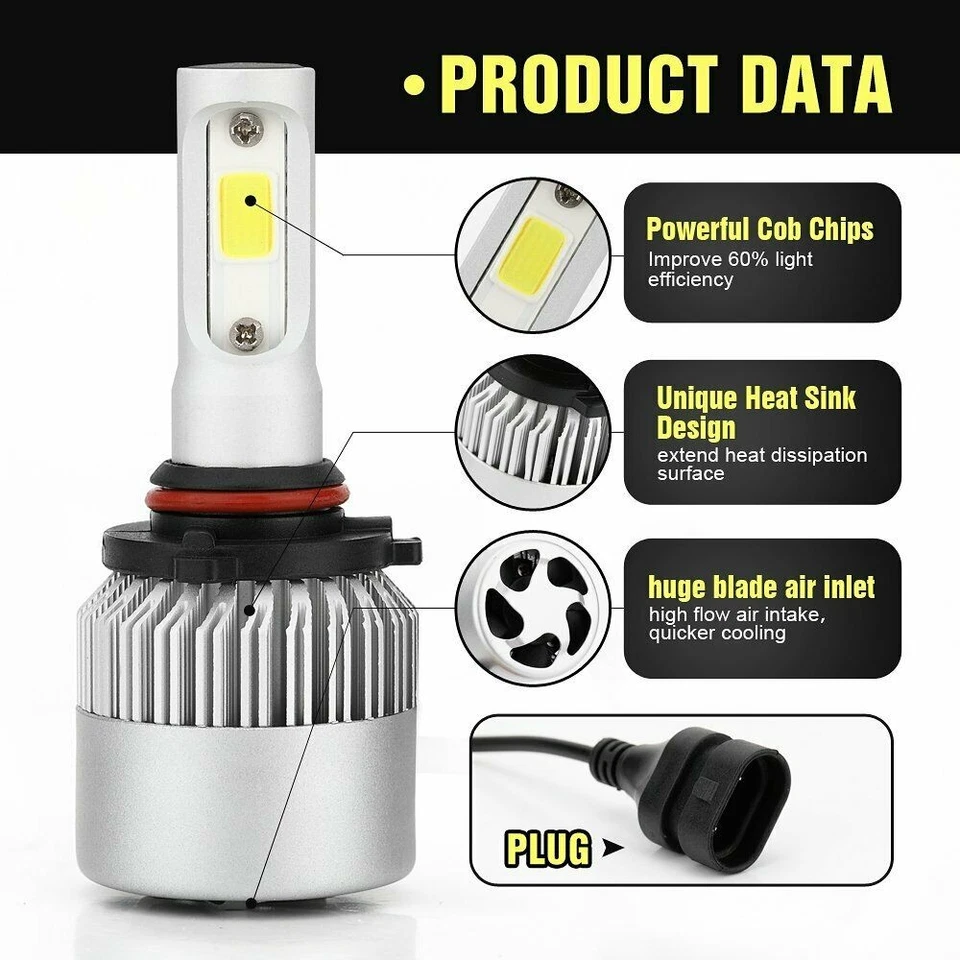 Kit de faros antiniebla LED blancos para Toyota Avalon sedán 4 puertas 2000-2007 Foto 3 de 4