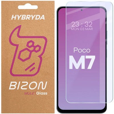 Schutzglas für Xiaomi POCO M7 5G Bizon Displayschutzglas Hartglas Handyglas Glas