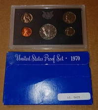 1970 Large Date US Proof 5 Coin Set w/ OGP