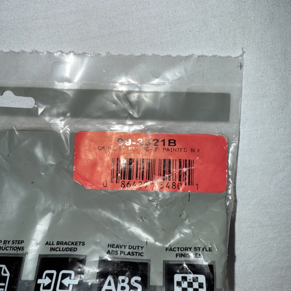 Metra 99-3321B Single/Double DIN Matte Black Stereo Dash Kit with Pocket - Image 2 of 2