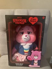 Netflix - Care Bears x Stranger Things Cheer Bear as Eleven, 12 Inch Plush
