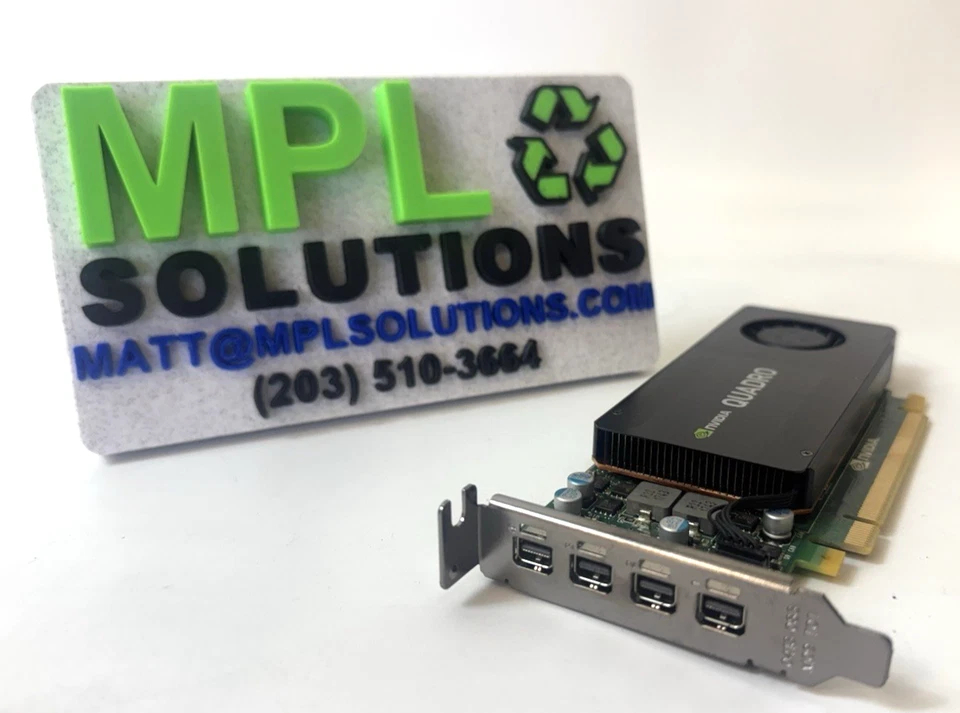 Dell NVIDIA Quadro K1200 4GB GDDR5 PCIe Low Profile Graphics Card 5Y5J0 - Image 2 of 3