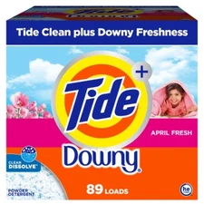 Tide + Downy April Fresh HE Deep Cleaning Concentrated Laundry Detergent Powder 