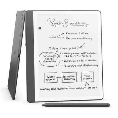 Amazon Kindle Scribe (64 GB) Neuartiges Display mit gleichmäßigem Rahmen Schreib