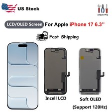 LCD/OLED Display Touch Screen Digitizer Assembly For Apple iPhone 17 6.3''