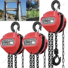 Kettenzug 2000kg 2t 3m Seilzug Flaschenzug Hubhöhe Kran Kettenflaschenzug Kette