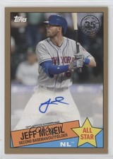 2020 Topps 1985 Baseball All-Stars Gold 39/50 Jeff McNeil #85ASA-JM Auto s3g