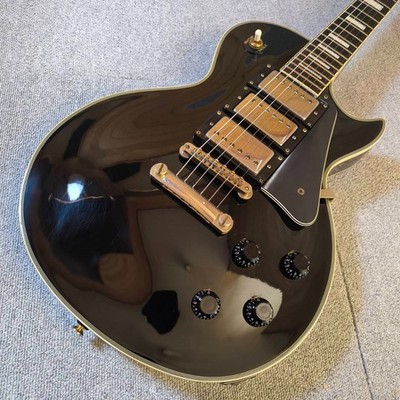 Burny Les Paul Custom Type Black 3PU※ Electric Guitar Used 4.43kg